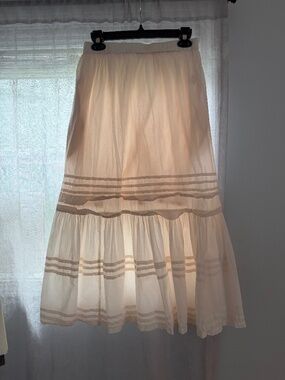 Christy Dawn White Cotton Maxi Skirt